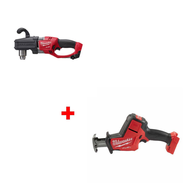 Milwaukee 2807-20 M18 FUEL Right Angle Drill w/ FREE 2719-20 M18 FUEL Hackzall