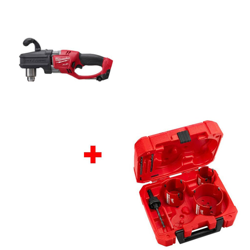 Milwaukee 2807-20 M18 FUEL Right Angle Drill w/ FREE 49-56-9280 7Pc Big Hawg - My Tool Store