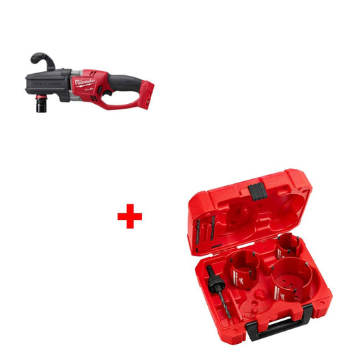 Milwaukee 2808-20 M18 FUEL Right Angle Drill w/ FREE 49-56-9280 7Pc Big Hawg - My Tool Store