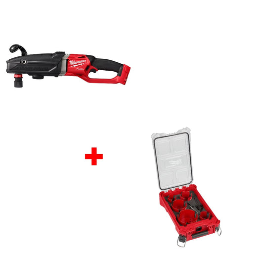 Milwaukee 2811-20 M18 FUEL Right Angle Drill w/ FREE 49-56-9295 9PC BIG HAWG - My Tool Store