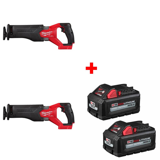 Milwaukee  2821-20 M18 FUEL Recip Saw, 2-Pack w/ FREE 48-11-1862 M18 Battery 2Pk - My Tool Store