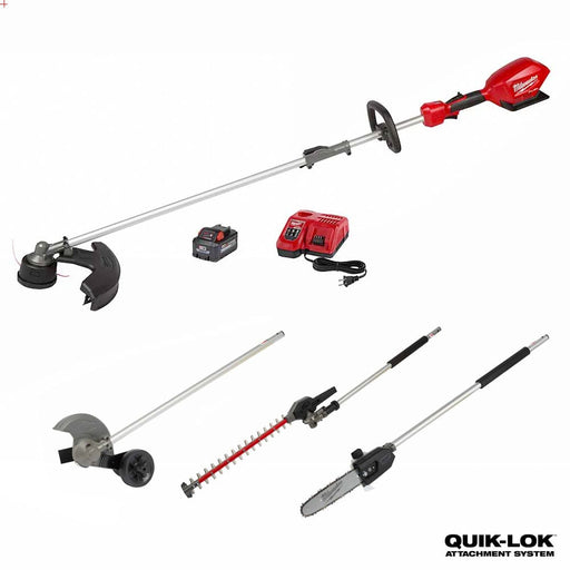 Milwaukee 2825-21ST M18 FUEL Trimmer Kit w/ Trimmer, Edger & Pole Saw Attachment - My Tool Store