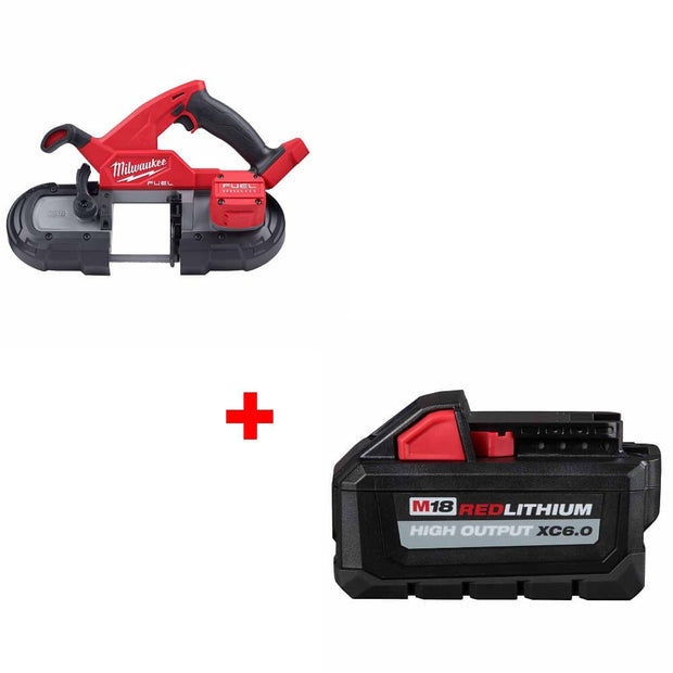 Milwaukee 2829-20 M18 FUEL Band Saw, Bare w/ FREE48-11-1865 M18 Battery Pack