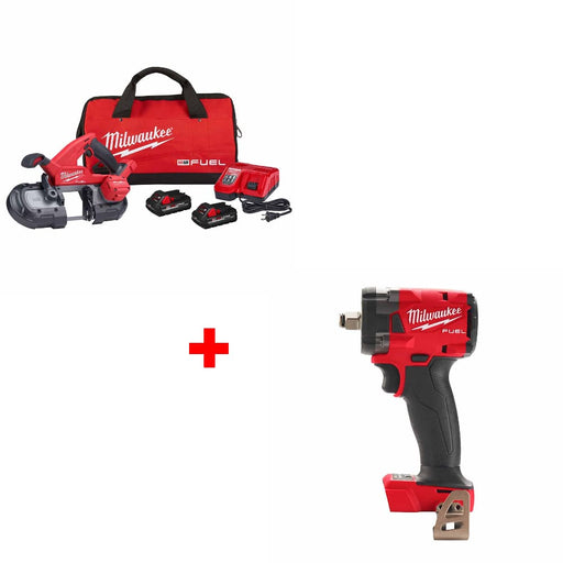Milwaukee 2829-22 M18 FUEL Band Saw Kit w/ FREE 2855-20 M18 1/2" Impact Wrench - My Tool Store
