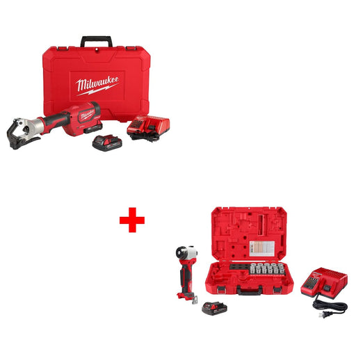 Milwaukee 2877-22 M18 Dieless Crimper w/ FREE 2935CU-21S M18 Cable Stripper Kit - My Tool Store