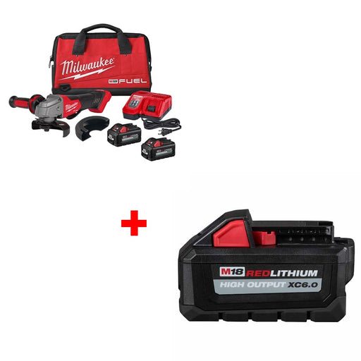 Milwaukee 2880-22 M18 FUEL Grinder Kit w/ FREE 48-11-1865 M18 Battery Pack - My Tool Store