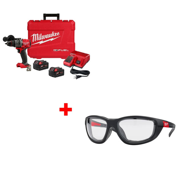 Milwaukee 2903-22 M18 FUEL 1/2" Drill/Driver Kit w/ 48-73-2040 Safety Glasses