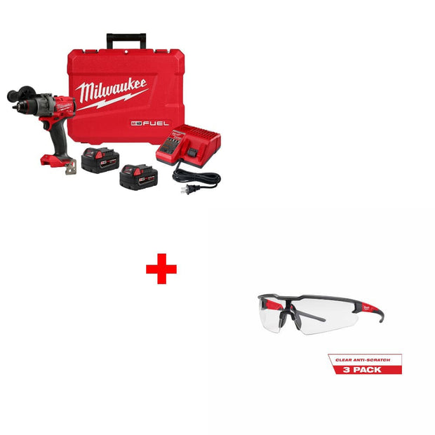 Milwaukee 2903-22 M18 FUEL 1/2" Drill/Driver Kit w/ 48-73-2052 Safety Glasses