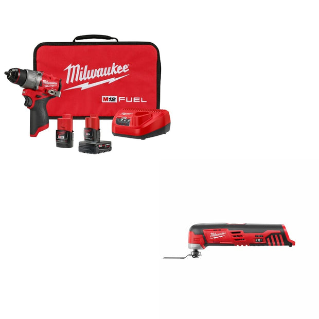 Milwaukee 3403-22 M12 FUEL 1/2" Drill/Driver Kit w/ FREE 2426-20 M12 Multi-Tool