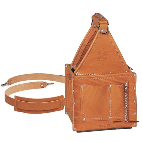 Ideal 35-975 Tuff-Tote™ Ultimate Tool Carrier with Shoulder Strap, Premium Leather Model - My Tool Store