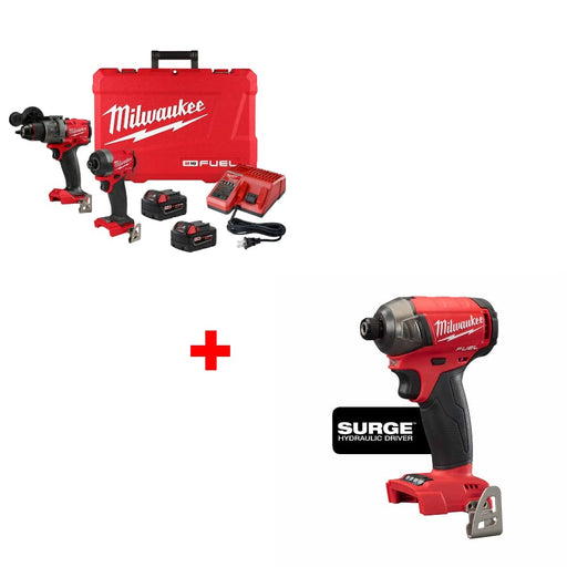 Milwaukee 3697-22 M18 FUEL 2-Tool Combo Kit w/ FREE 2760-20 M18 FUEL 1/2" Driver - My Tool Store