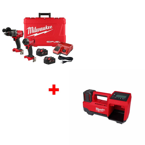 Milwaukee 3697-22 M18 FUEL 2-Tool Combo Kit w/ FREE M18 Tire Inflator, Bare Tool - My Tool Store