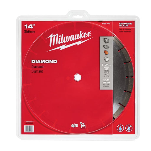 Milwaukee 49-93-7040 14" Diamond Segmented Saw Blade - My Tool Store