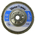 Weiler 50519 4-1/2" Tiger Disc Abrasive Flap Disc, Angled, Alum. Backing, 60Z, 5/8"-11 A.H. - My Tool Store