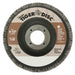 Weiler 50665 4-1/2" Tiger Disc Abrasive Flap Disc, Flat, Phenolic Backing, 80AO, 7/8", Pack/10 - My Tool Store