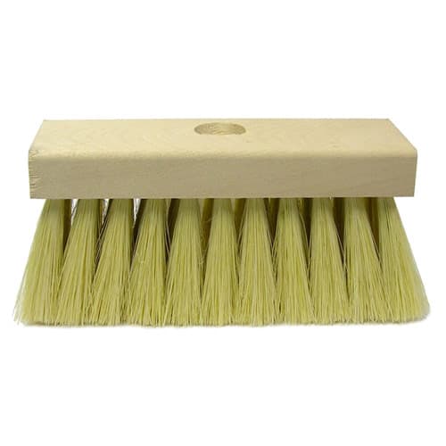 Weiler 73195 7" Roof Brush, One Threaded Handle Hole, White Tampico Fill, Packs of 12