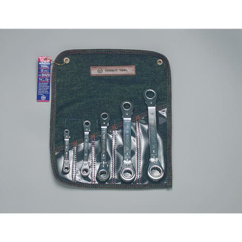 Wright Tool 9429 5 Piece Ratcheting Box Wrench Set 1/4"-7/8" - My Tool Store