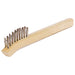 Weiler 95013 Small Hand Wire Scratch Brush, Stainless Fill, Wood Block, 2 x 9 Rows, Packs of 36 - My Tool Store