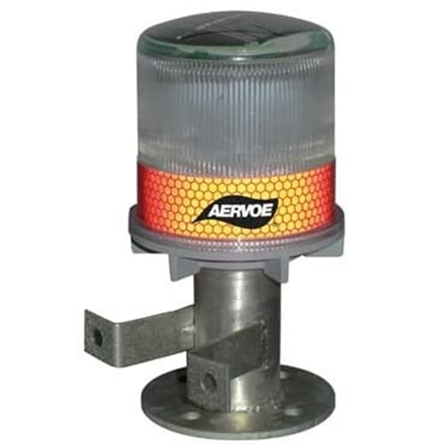 Aervoe 1198 Solar Safety Cone LED Strobe/Signal Light - Yellow - My Tool Store