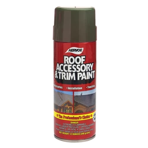 Aervoe 1612 12 oz. Dark Brown Roof Accessory and Trim Paint - My Tool Store
