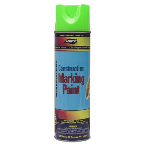 Aervoe 259 Lead Free Non-Clogging Green Construction Marking Paint Spray, 20 oz - My Tool Store