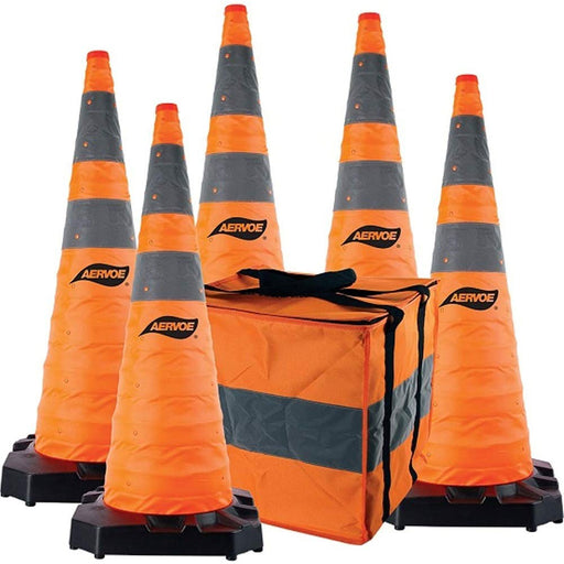 Aervoe 1187-5 36" H.D. Collapsible Safety Cone, 5 Pack - My Tool Store