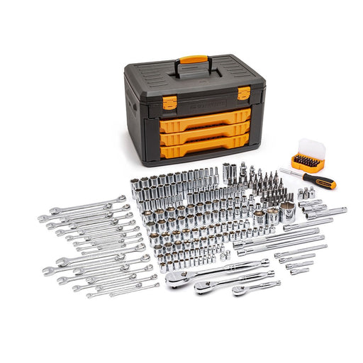 GearWrench 80966 243 Pc. 6 Point Mechanics Tool Set in 3 Drawer Storage Box - My Tool Store