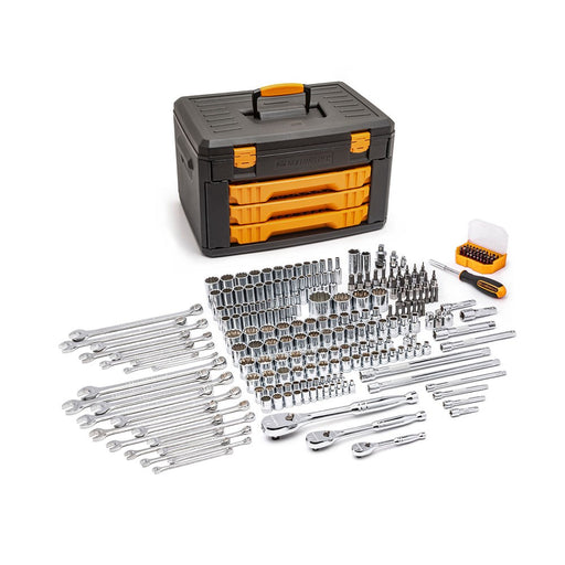 GearWrench 80972 243 Pc. 12 Point Mechanics Tool Set in 3 Drawer Storage Box - My Tool Store