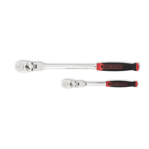 GearWrench 81204P 2 Pc. 1/4" and 3/8" Drive 120XP Dual Material Flex Head Teardrop Ratchet Set - My Tool Store