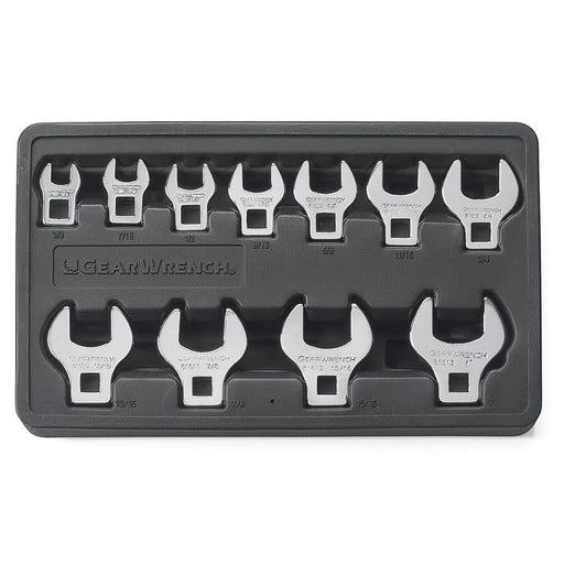 GearWrench 81908 11 Pc. 3/8" Drive Crowfoot SAE Wrench Set - My Tool Store