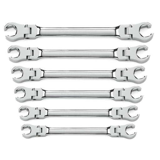 GearWrench 81911D 6 Pc. Flex Head Flare Nut Metric Wrench Set - My Tool Store