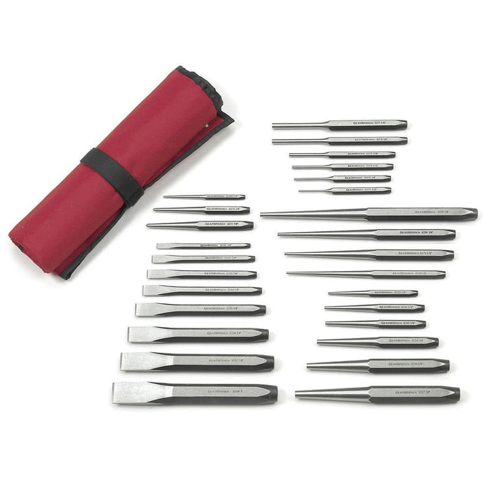 GearWrench 82306 27 Piece Alloy Steel Punch and Chisel Set - My Tool Store