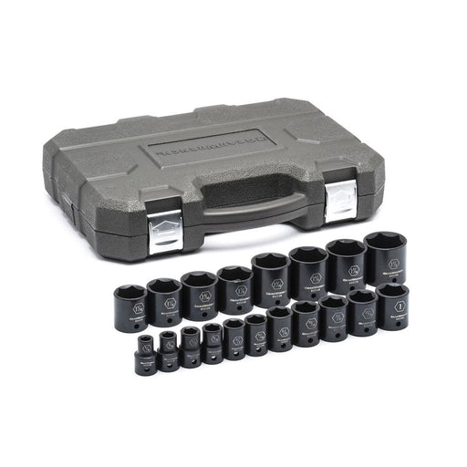 GearWrench 84932N 19 Pc. 1/2" Drive 6 Point Standard Impact SAE Socket Set - My Tool Store