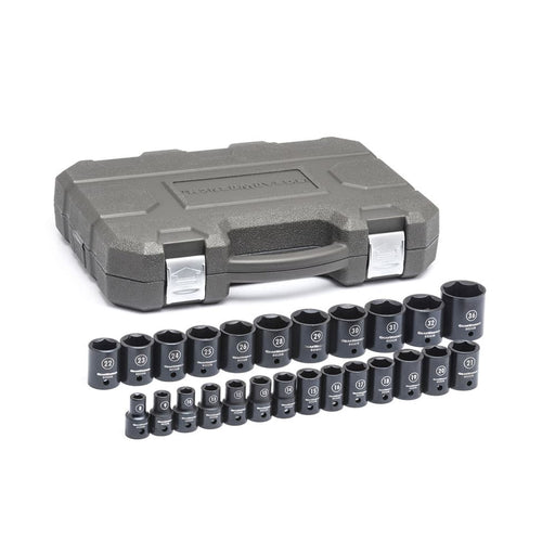 GearWrench 84933N 25 Pc. 1/2" Drive 6 Point Standard Impact Metric Socket Set - My Tool Store