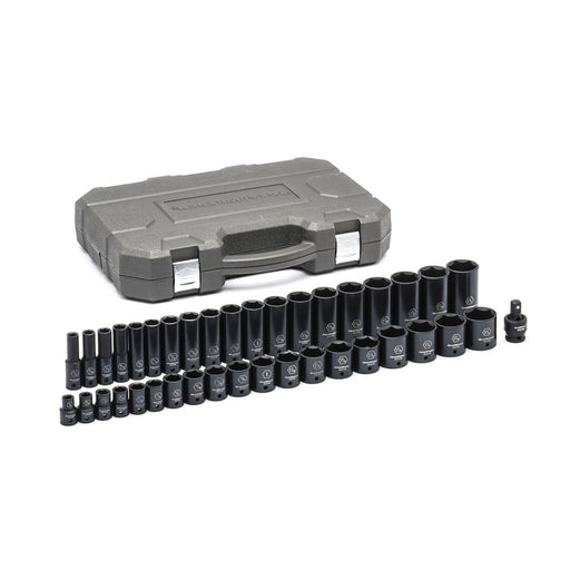 GearWrench 84947N 39 Pc. 1/2" Drive 6 Point Standard & Deep Impact SAE Socket Set - My Tool Store