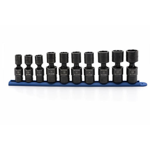 GearWrench 84979 10 Piece Pinless Universal 1/2" Drive 6 Point Metric Impact Socket Set - My Tool Store