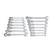 GearWrench 85141 14 Pc. 72-Tooth 12 Point Flex Head Ratcheting Combination SAE/Metric Wrench Set - My Tool Store