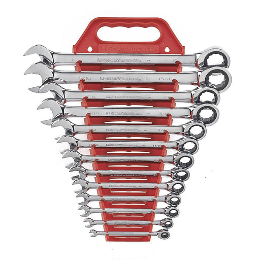 GearWrench 9312 13 Pc. 72-Tooth 12 Point Ratcheting Combination SAE Wrench Set - My Tool Store