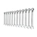 GearWrench 9620N 12 Pc. 72-Tooth 12 Point Reversible Ratcheting Combination Metric Wrench Set - My Tool Store