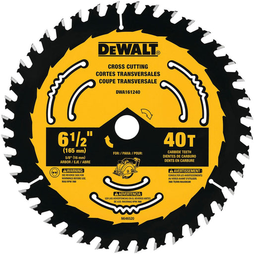 DeWalt DWA161240L 6-1/2" 40T Circular Saw Blade - My Tool Store