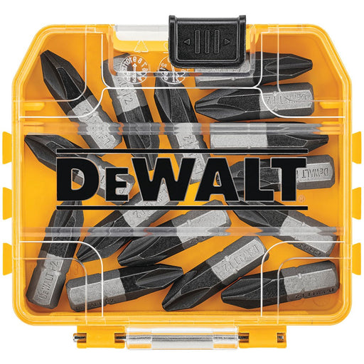 DeWalt DWA1PH215L Tough Grip 15-Pc 1" #2 Phillips Steel Hex Shank Bit Tips - My Tool Store