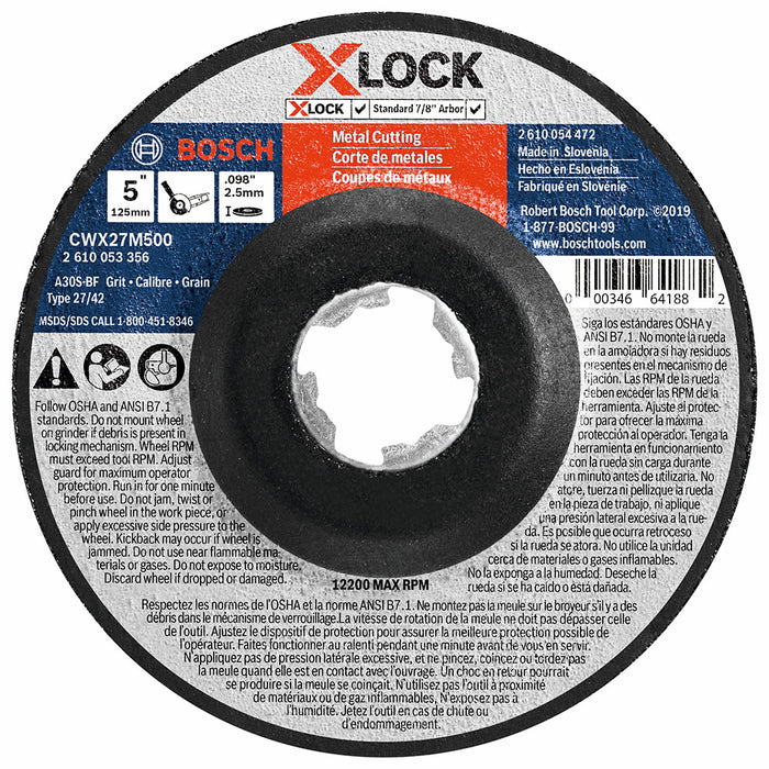Bosch CWX27M500 Metal Cutting T27 5" x .098", X-Lock, 25 Pack - My Tool Store