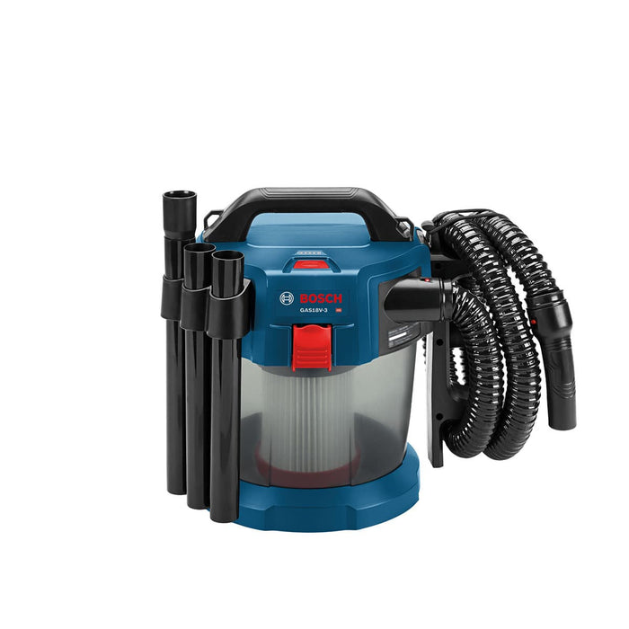 Bosch GAS18V-3N 18V 2.6-Gallon Wet/Dry Vacuum Cleaner with HEPA Filter