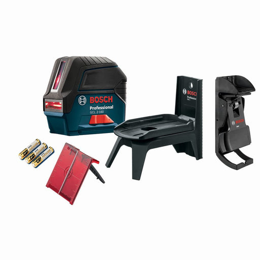 Bosch GCL 2-160 Self-Leveling Cross-Line Laser with Plumb Points - My Tool Store