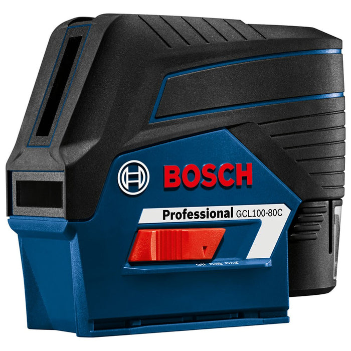 Bosch GCL100-80C 12V Max Connected Cross-Line Laser with Plumb Points