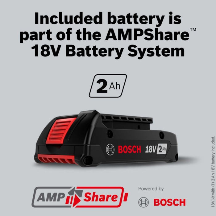 Bosch GDR18V-1800B12 18V Brushless 1/4 In. Hex Impact Driver Kit with (1) 2 Ah Standard Power Battery - My Tool Store
