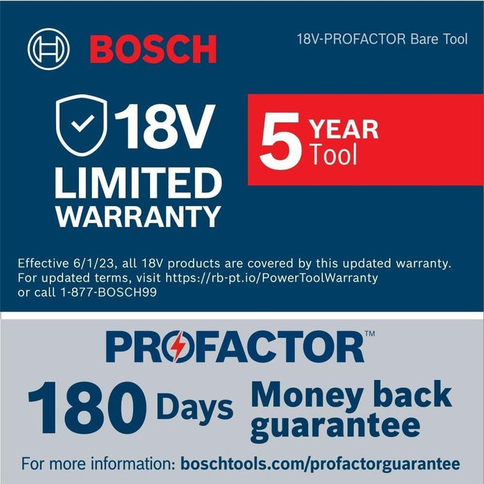 Bosch GDS18V-740CN 18V PROFACTOR Brushless Connected-Ready 1/2" Impact Wrench w/ Friction Ring (Bare Tool) - My Tool Store