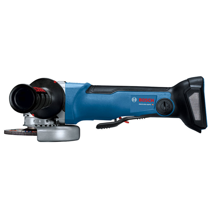 Bosch GWX18V-50PCN 4-1/2"-5" 18V X-Lock Angle Grinder with No Lock-on Paddle Switch, Bare - My Tool Store
