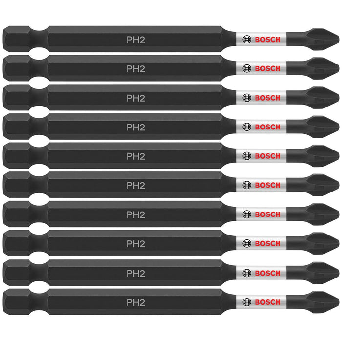 Bosch ITPH235B 10-Pc Impact Tough 3.5" Phillips #2 Power Bits - My Tool Store