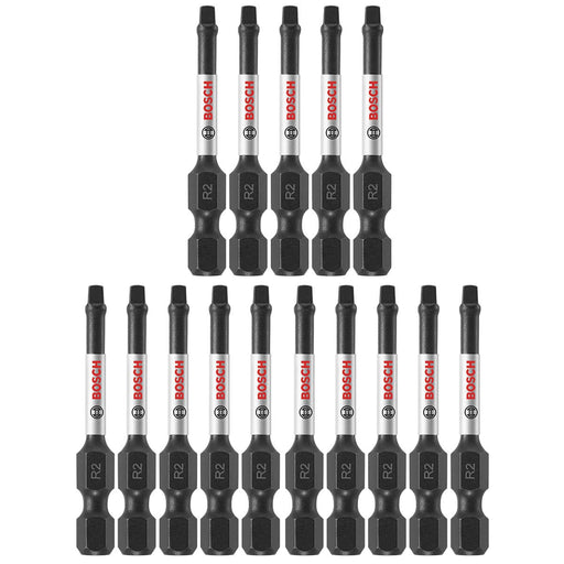 Bosch ITSQ2215 15 pc. Impact Tough 2 In. Square #2 Power Bits - My Tool Store